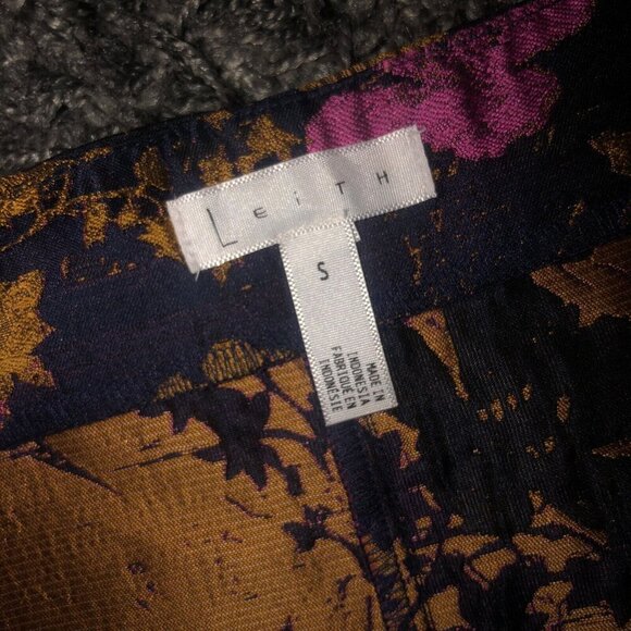 (Small) Anthropologie Leith Womens Mini Skirt Oriental Floral Asian Inspired - Picture 3 of 7